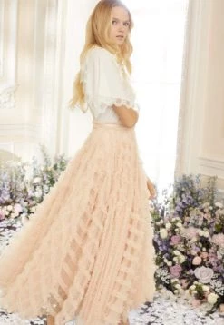 Needle & Thread Holding LTD Florence Ruffle Ankle Skirt