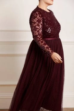 Needle & Thread Holding LTD Amalie Bodice Long Sleeve Ankle Gown