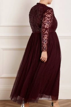 Needle & Thread Holding LTD Amalie Bodice Long Sleeve Ankle Gown