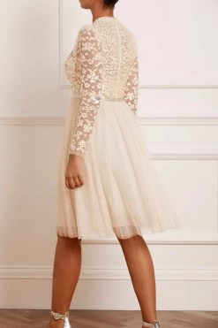 Needle & Thread Holding LTD Amalie Bodice Long Sleeve V-Neck Midi Dress All - Womenswear 15 Needle & Thread Holding LTD Amalie Bodice Long Sleeve V-Neck Midi Dress All - Womenswear