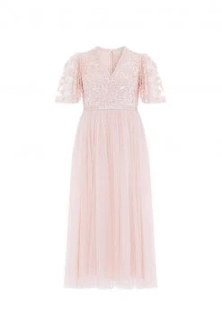 Needle & Thread Holding LTD All - Womenswear Amalie Bodice Short Sleeve V-Neck Ballerina Dress