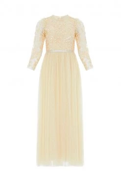 UK Needle & Thread Holding LTD All - Womenswear Amalie Bodice Long Sleeve Ankle Gown