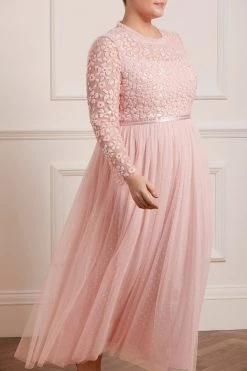 Needle & Thread Holding LTD All - Womenswear Amalie Bodice Long Sleeve Ankle Gown