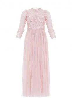 Needle & Thread Holding LTD All - Womenswear Amalie Bodice Long Sleeve Ankle Gown