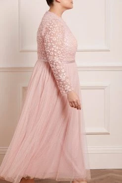 Needle & Thread Holding LTD All - Womenswear Amalie Bodice Long Sleeve Ankle Gown