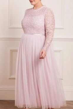 Needle & Thread Holding LTD All - Womenswear Amalie Bodice Long Sleeve Ankle Gown