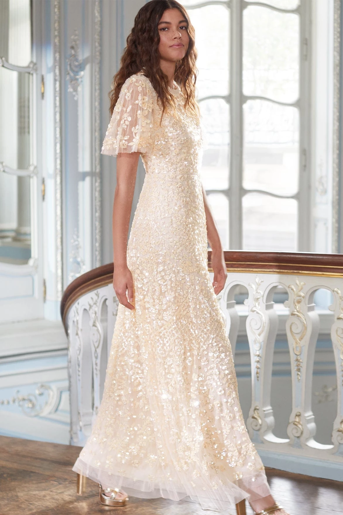 Needle & Thread Holding LTD All - Womenswear Amalie Sequin Gown 8 Needle & Thread Holding LTD All - Womenswear Amalie Sequin Gown