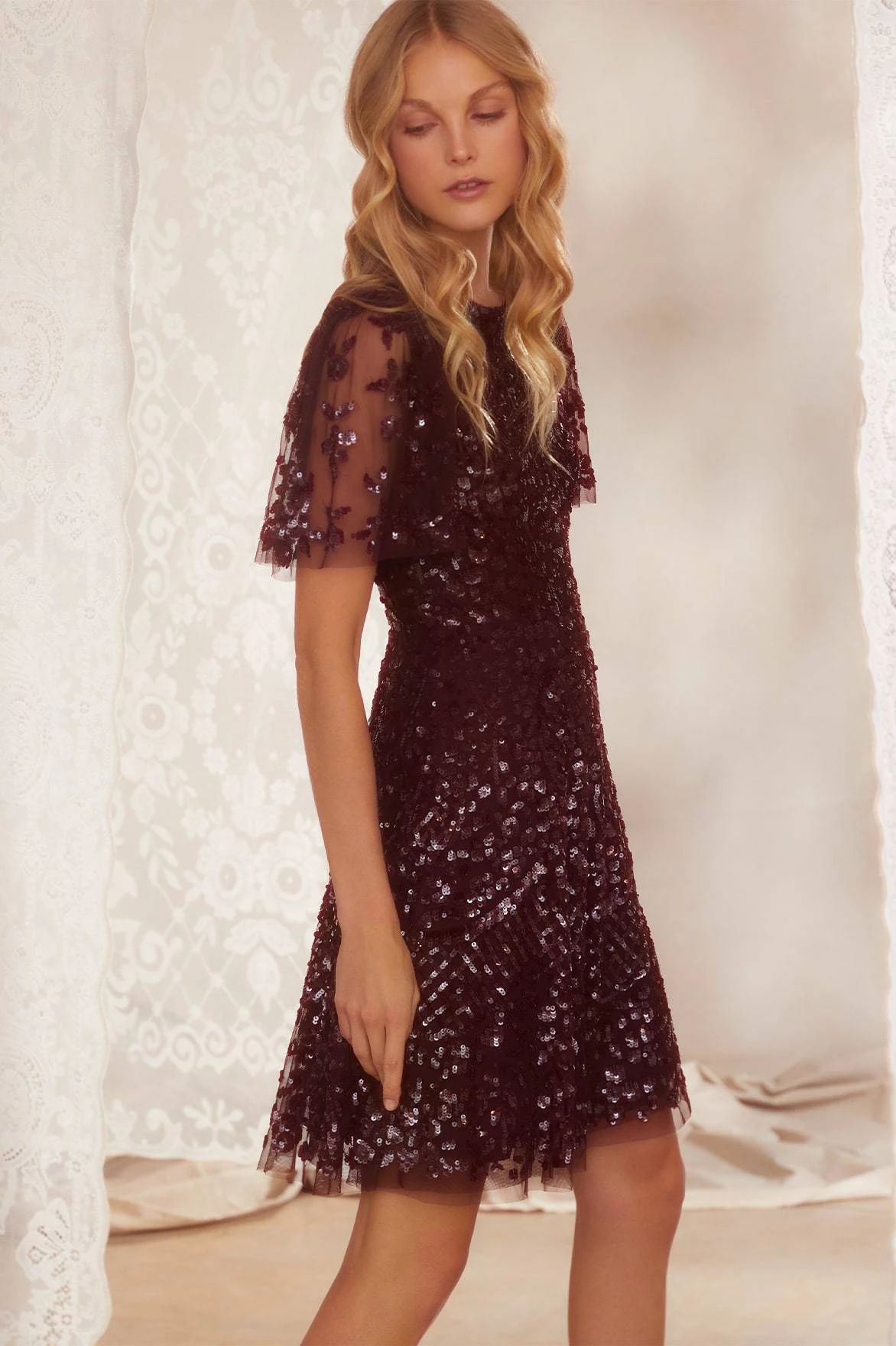 Needle & Thread Holding LTD Amalie Sequin Mini Dress 8 Needle & Thread Holding LTD Amalie Sequin Mini Dress