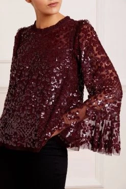 Needle & Thread Holding LTD All - Womenswear Amalie Sequin Top