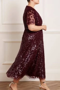 Needle & Thread Holding LTD Amalie Sequin V-Neck Ballerina Dress 9 Needle & Thread Holding LTD Amalie Sequin V-Neck Ballerina Dress