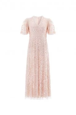 Needle & Thread Holding LTD Amalie Sequin V-Neck Ballerina Dress