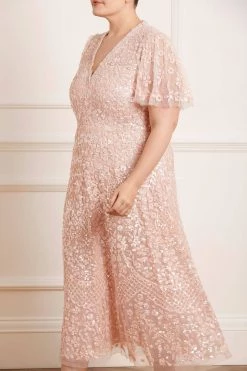 Needle & Thread Holding LTD Amalie Sequin V-Neck Ballerina Dress