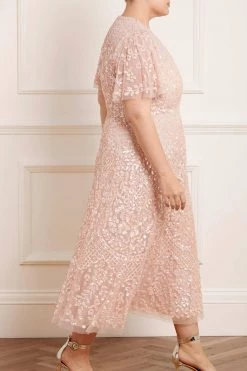 Needle & Thread Holding LTD Amalie Sequin V-Neck Ballerina Dress