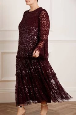 Needle & Thread Holding LTD Annie Sequin Tiered Ankle Gown All - Womenswear