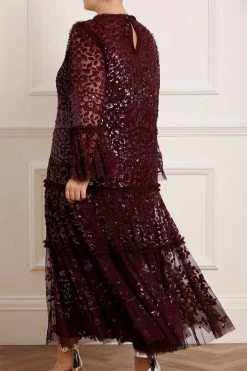 Needle & Thread Holding LTD Annie Sequin Tiered Ankle Gown All - Womenswear