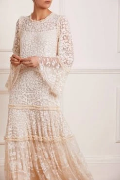 Needle & Thread Holding LTD All - Womenswear Annie Sequin Tiered Ankle Gown