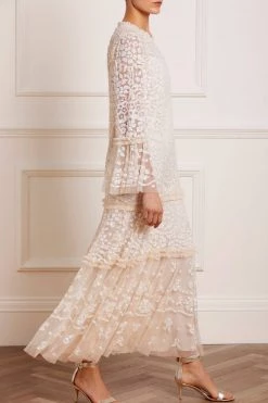 Needle & Thread Holding LTD All - Womenswear Annie Sequin Tiered Ankle Gown