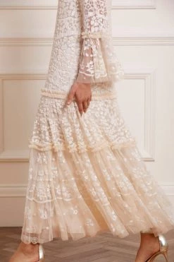 Needle & Thread Holding LTD All - Womenswear Annie Sequin Tiered Ankle Gown