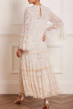 Needle & Thread Holding LTD All - Womenswear Annie Sequin Tiered Ankle Gown