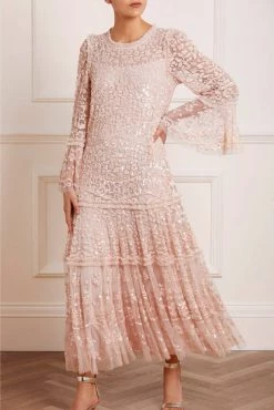 Needle & Thread Holding LTD All - Womenswear Annie Sequin Tiered Ankle Gown
