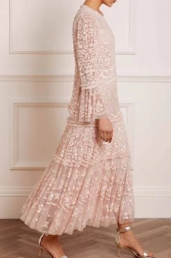 Needle & Thread Holding LTD All - Womenswear Annie Sequin Tiered Ankle Gown