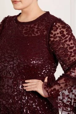 Needle & Thread Holding LTD Annie Sequin Tiered Mini Dress