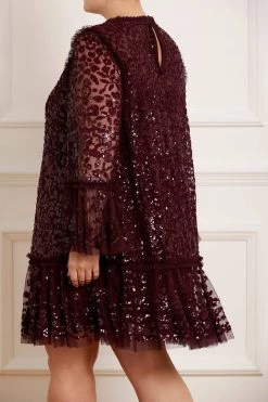 Needle & Thread Holding LTD Annie Sequin Tiered Mini Dress