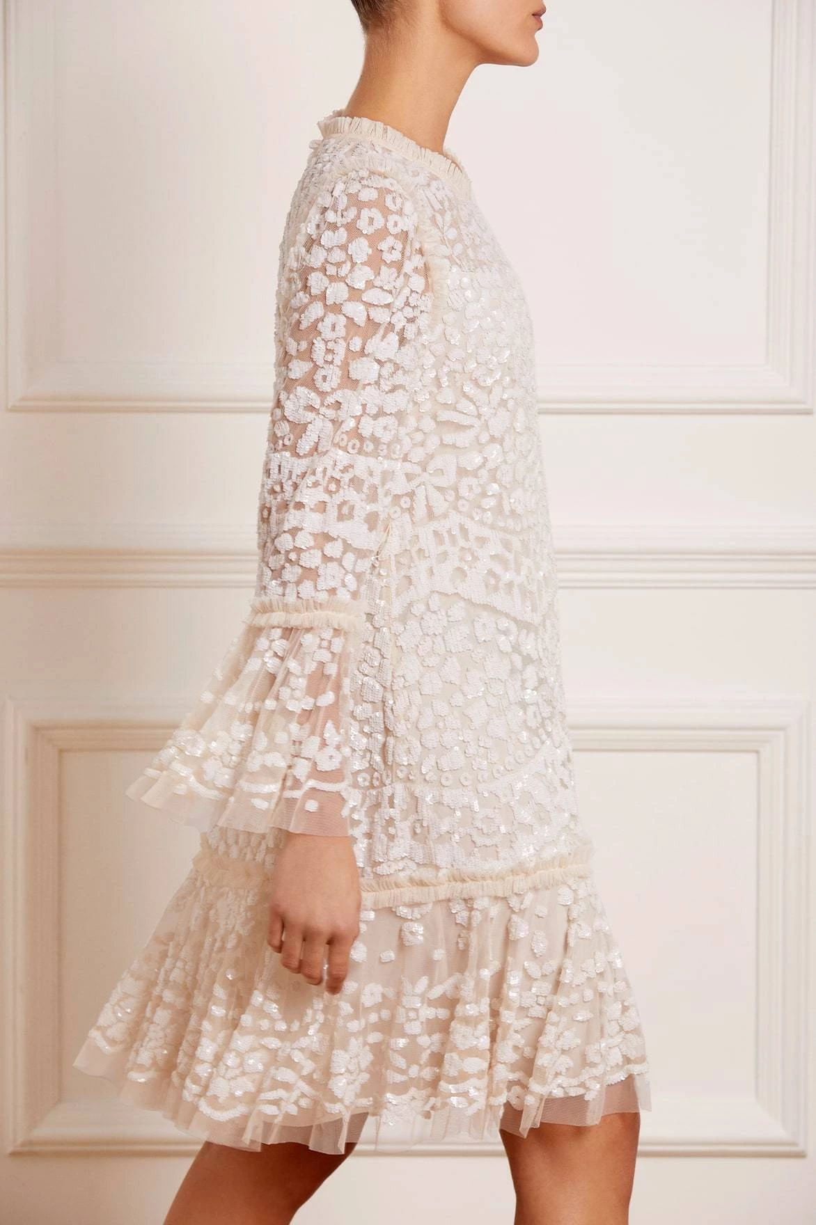 Needle & Thread Holding LTD Annie Sequin Tiered Mini Dress 3 Needle & Thread Holding LTD Annie Sequin Tiered Mini Dress