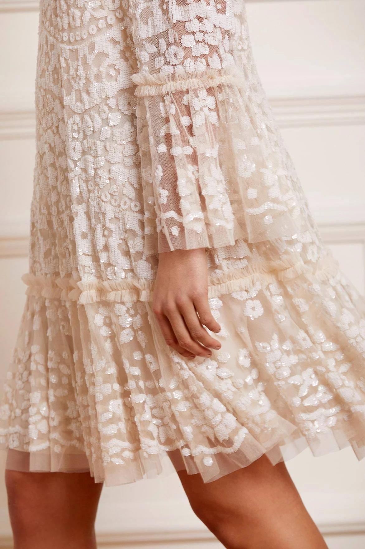 Needle & Thread Holding LTD Annie Sequin Tiered Mini Dress 4 Needle & Thread Holding LTD Annie Sequin Tiered Mini Dress