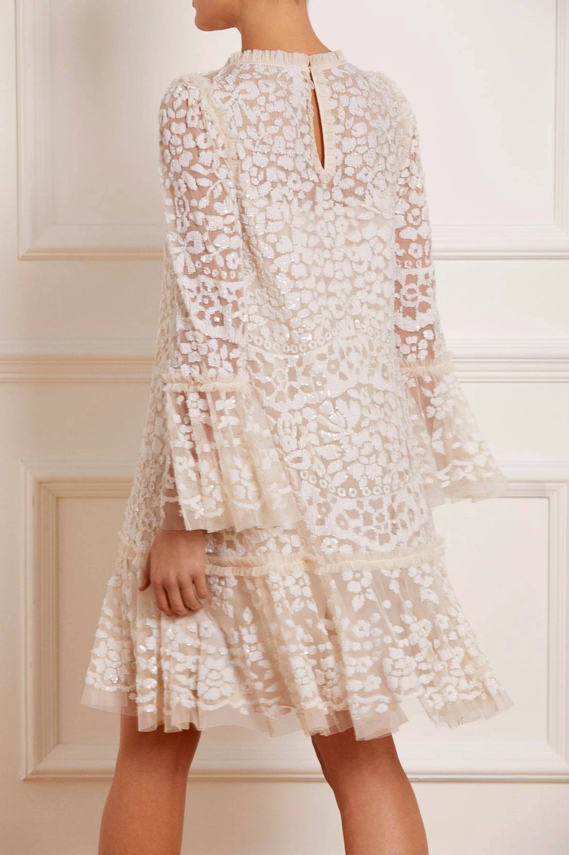 Needle & Thread Holding LTD Annie Sequin Tiered Mini Dress 7 Needle & Thread Holding LTD Annie Sequin Tiered Mini Dress