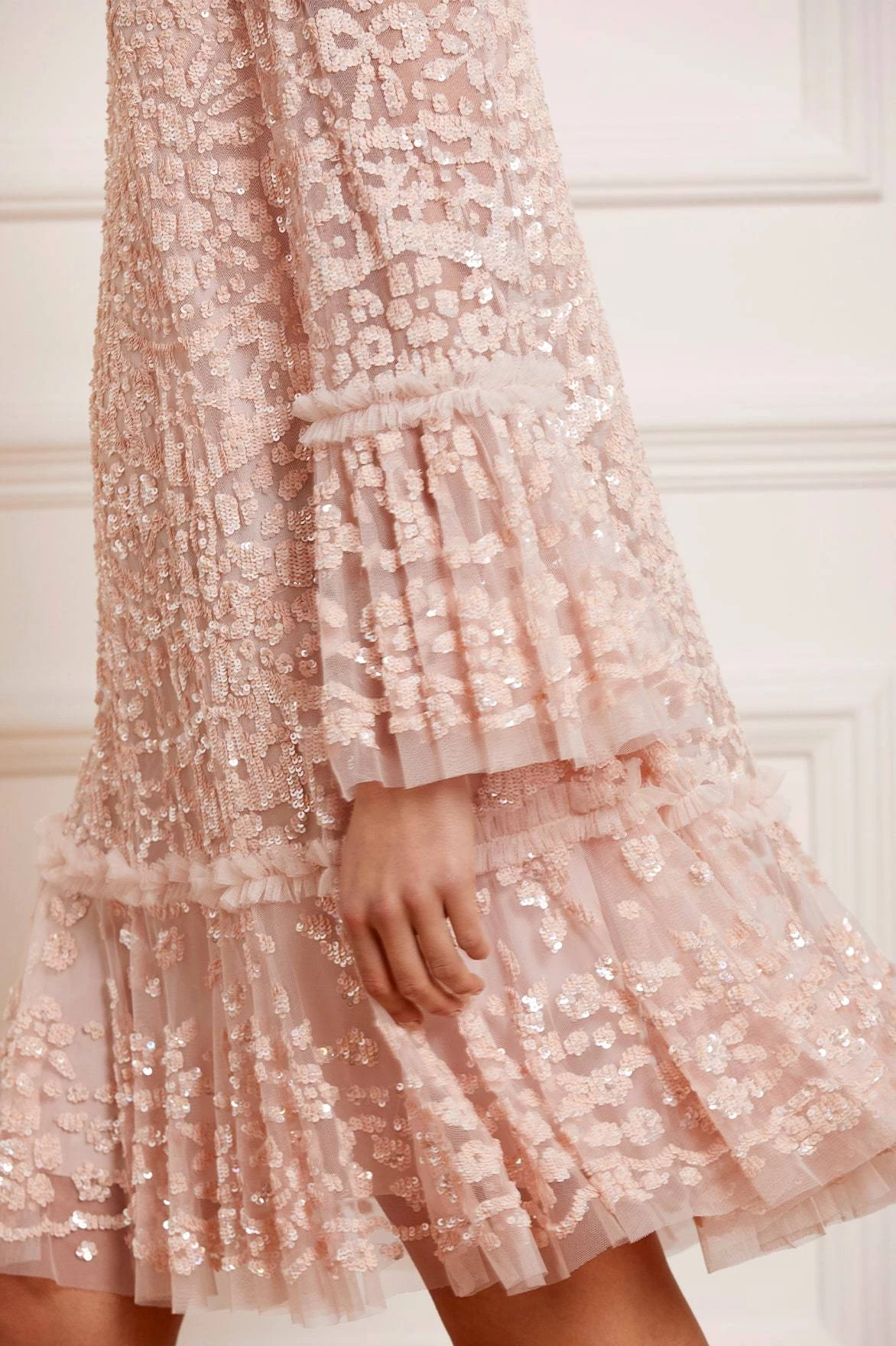 Needle & Thread Holding LTD All - Womenswear Annie Sequin Tiered Mini Dress 4 Needle & Thread Holding LTD All - Womenswear Annie Sequin Tiered Mini Dress