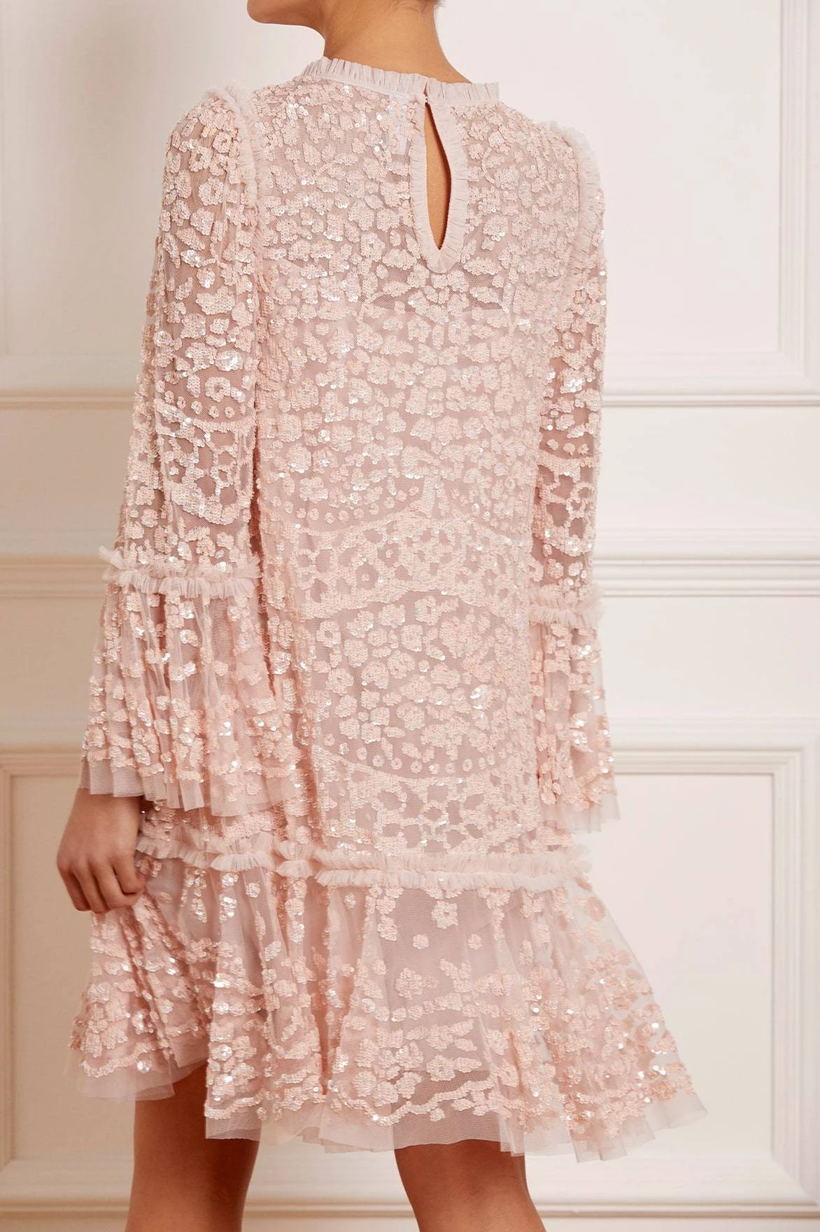 Needle & Thread Holding LTD All - Womenswear Annie Sequin Tiered Mini Dress 7 Needle & Thread Holding LTD All - Womenswear Annie Sequin Tiered Mini Dress