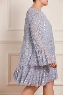 Needle & Thread Holding LTD New Arrivals Annie Sequin Tiered Mini Dress