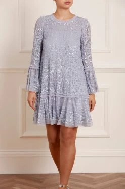 Needle & Thread Holding LTD New Arrivals Annie Sequin Tiered Mini Dress