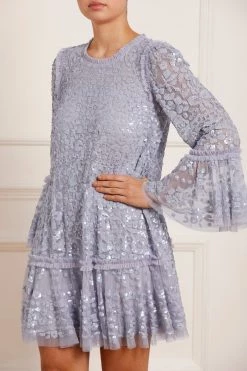 Needle & Thread Holding LTD New Arrivals Annie Sequin Tiered Mini Dress