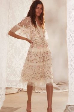 Needle & Thread Holding LTD Araminta Lace Midi Dress All - Womenswear