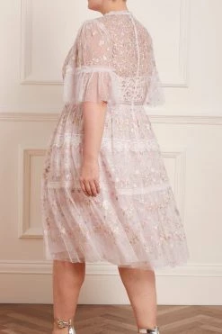 Needle & Thread Holding LTD Araminta Lace Round Neck Midi Dress New Arrivals