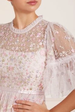 Needle & Thread Holding LTD Araminta Lace Round Neck Midi Dress New Arrivals