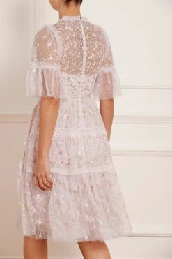 Needle & Thread Holding LTD Araminta Lace Round Neck Midi Dress New Arrivals