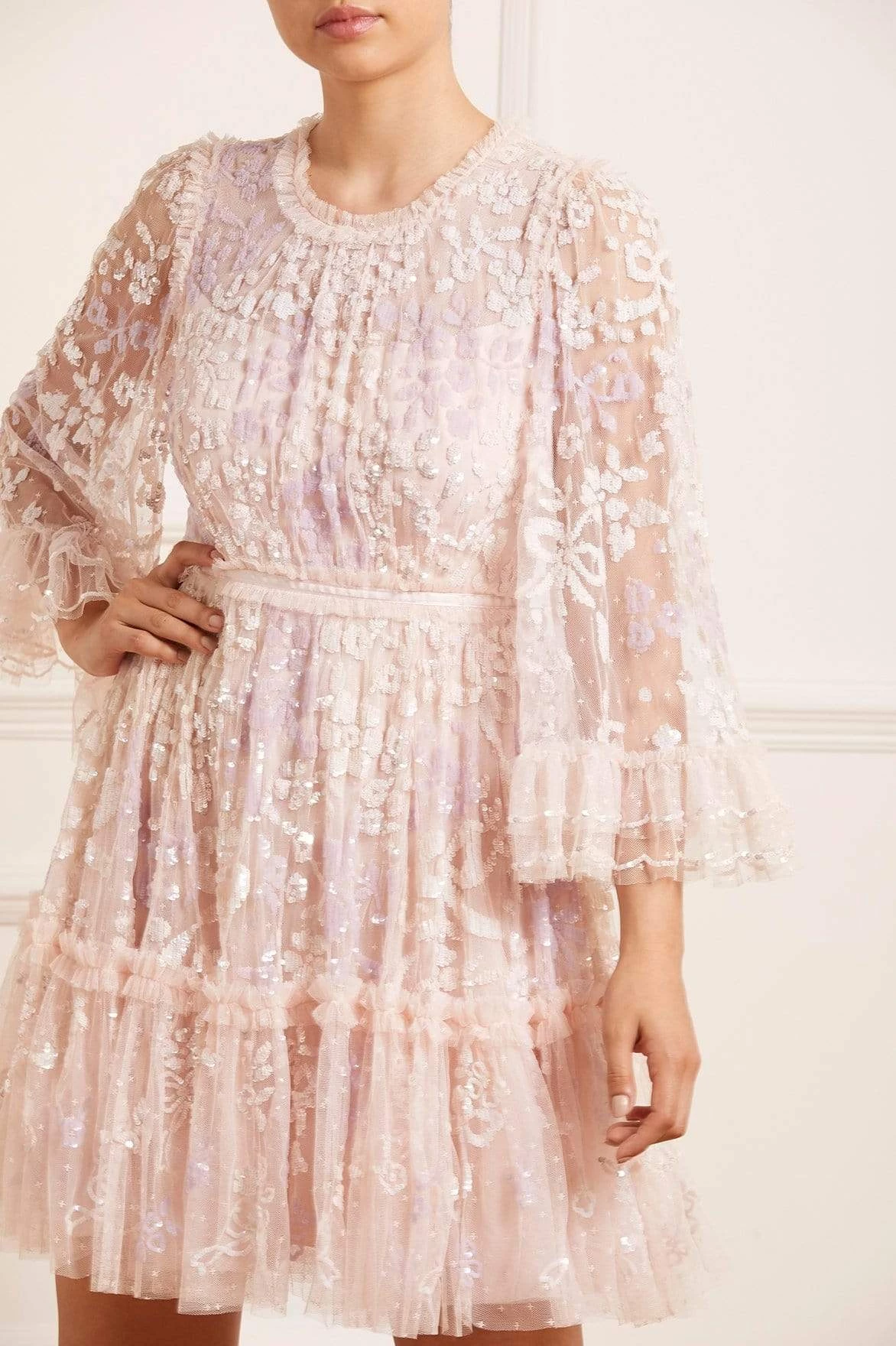 Needle & Thread Holding LTD Audrey Long Sleeve Mini Dress 3 Needle & Thread Holding LTD Audrey Long Sleeve Mini Dress