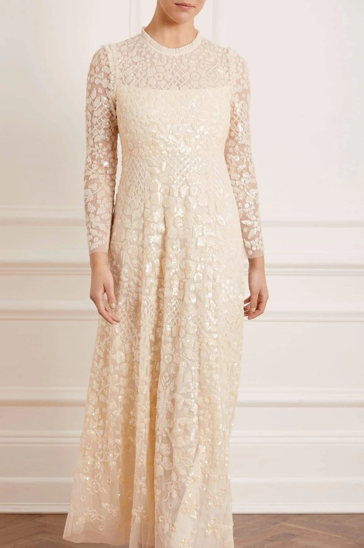 Needle & Thread Holding LTD All - Womenswear Aurelia Long Sleeve Gown 3 Needle & Thread Holding LTD All - Womenswear Aurelia Long Sleeve Gown