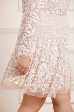 Needle & Thread Holding LTD Aurelia Long Sleeve Mini Dress