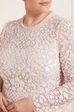 Needle & Thread Holding LTD Aurelia Long Sleeve Mini Dress