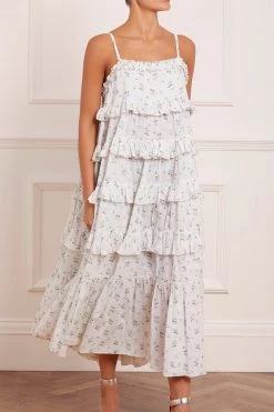 Needle & Thread Holding LTD Bijou Rose Cotton Ruffle Sun Dress All - Womenswear