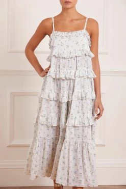 Needle & Thread Holding LTD Bijou Rose Cotton Ruffle Sun Dress All - Womenswear