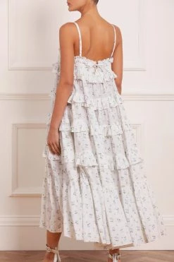 Needle & Thread Holding LTD Bijou Rose Cotton Ruffle Sun Dress All - Womenswear