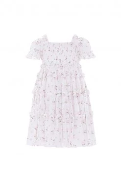 Needle & Thread Holding LTD All-Kids Bijou Rose Cotton Smocked Kids Dress