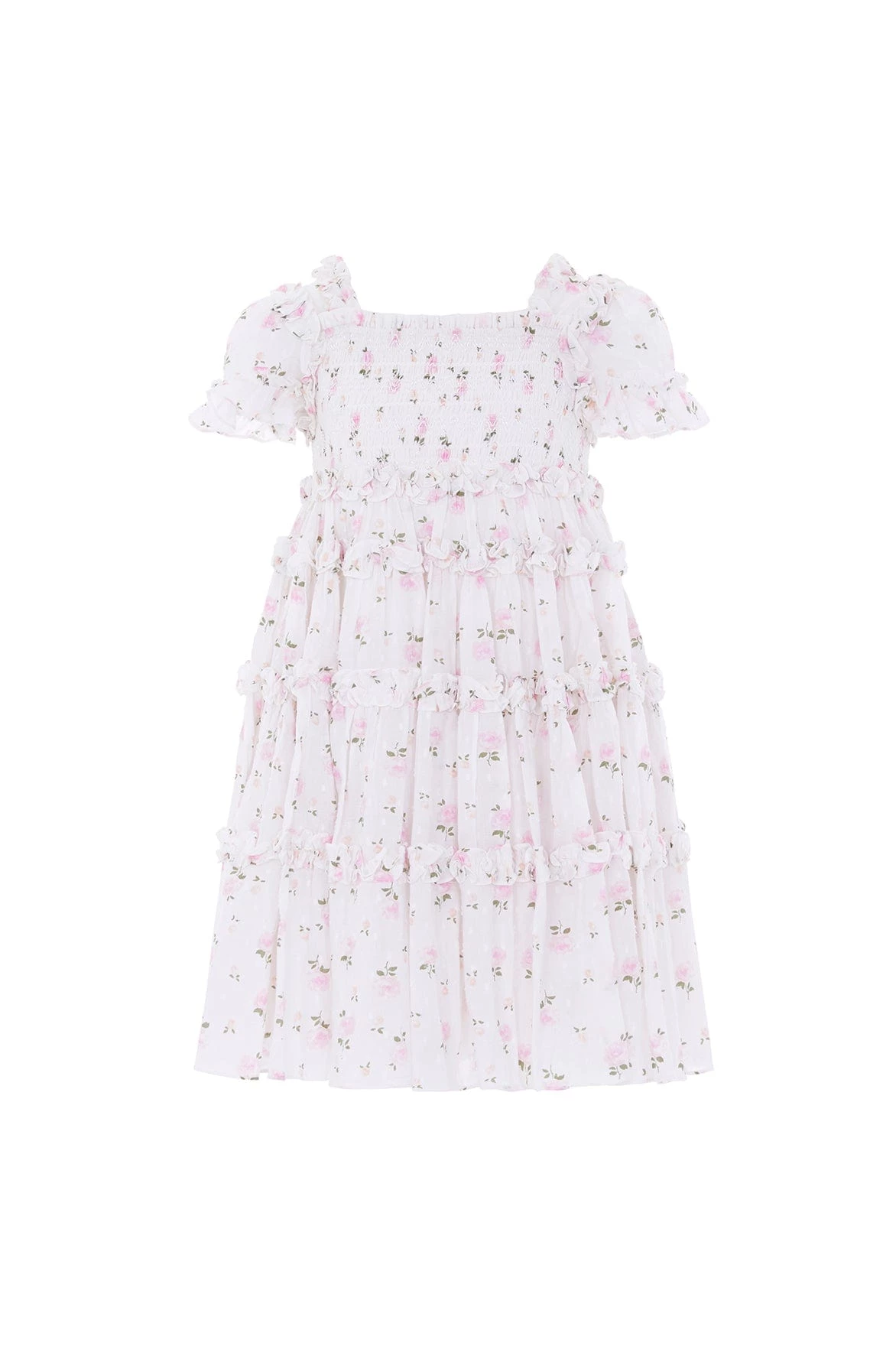 Needle & Thread Holding LTD All-Kids Bijou Rose Cotton Smocked Kids Dress 2 Needle & Thread Holding LTD All-Kids Bijou Rose Cotton Smocked Kids Dress
