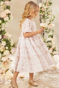 Needle & Thread Holding LTD All-Kids Bijou Rose Cotton Smocked Kids Dress 13 Needle & Thread Holding LTD All-Kids Bijou Rose Cotton Smocked Kids Dress