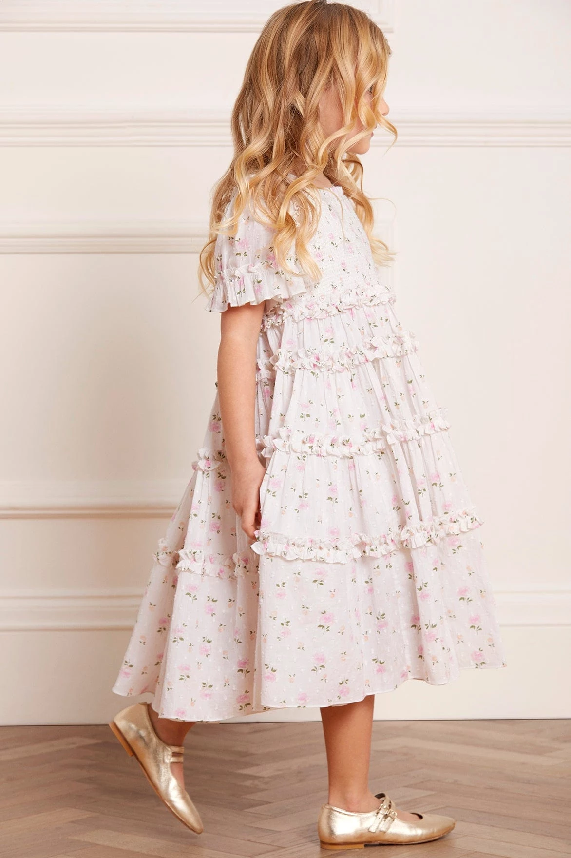 Needle & Thread Holding LTD All-Kids Bijou Rose Cotton Smocked Kids Dress 5 Needle & Thread Holding LTD All-Kids Bijou Rose Cotton Smocked Kids Dress
